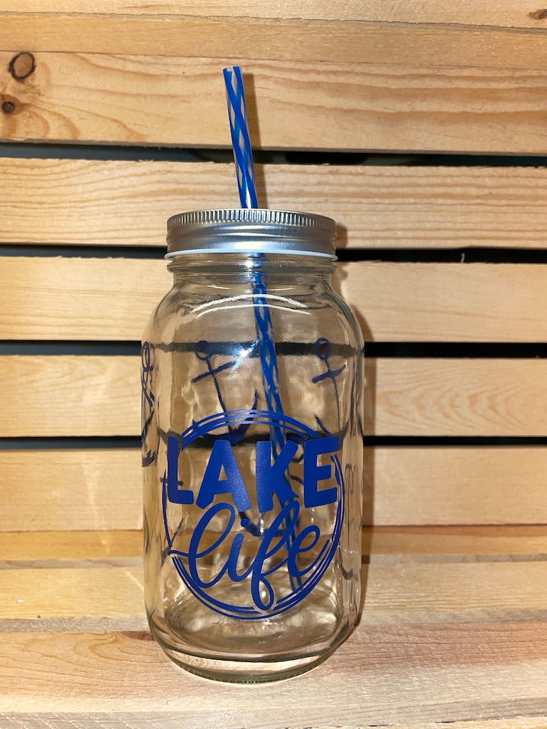 Lake Life Mason Jar Cup – thebraggjar