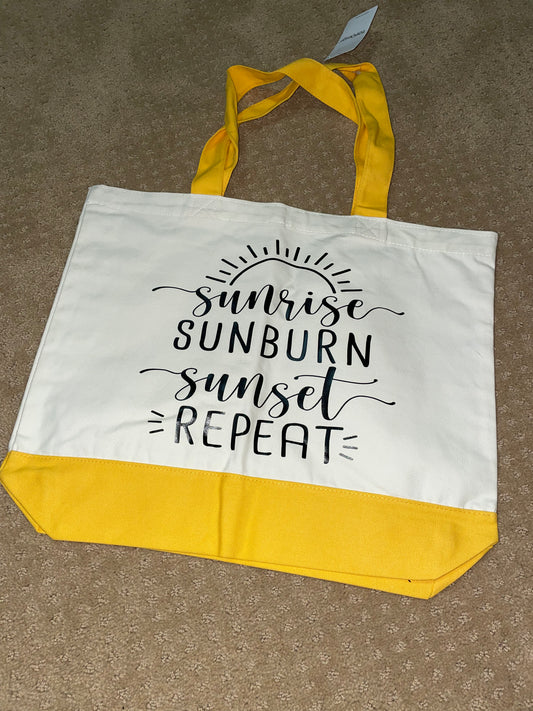 Sunrise Sunburn Sunset Repeat Bag