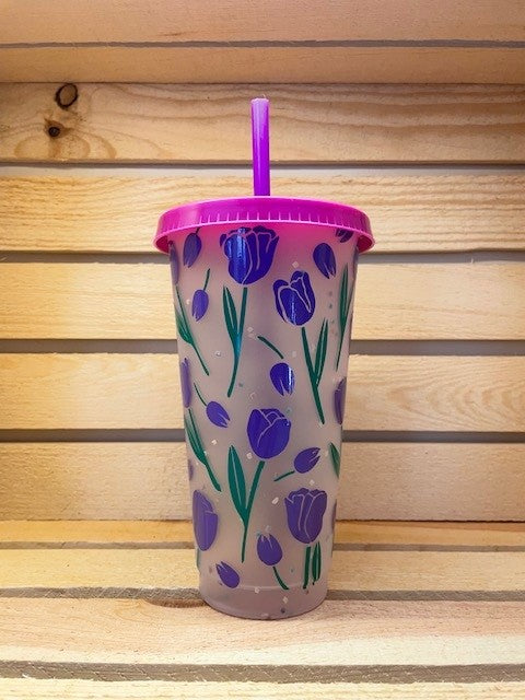 Tulips Cold Cup 24oz