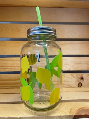 Squeeze The Day Mason Jar Cup