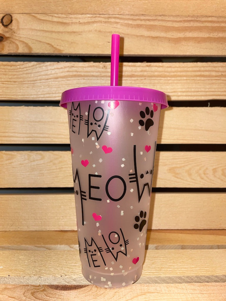 Meow Cold Cup 24oz