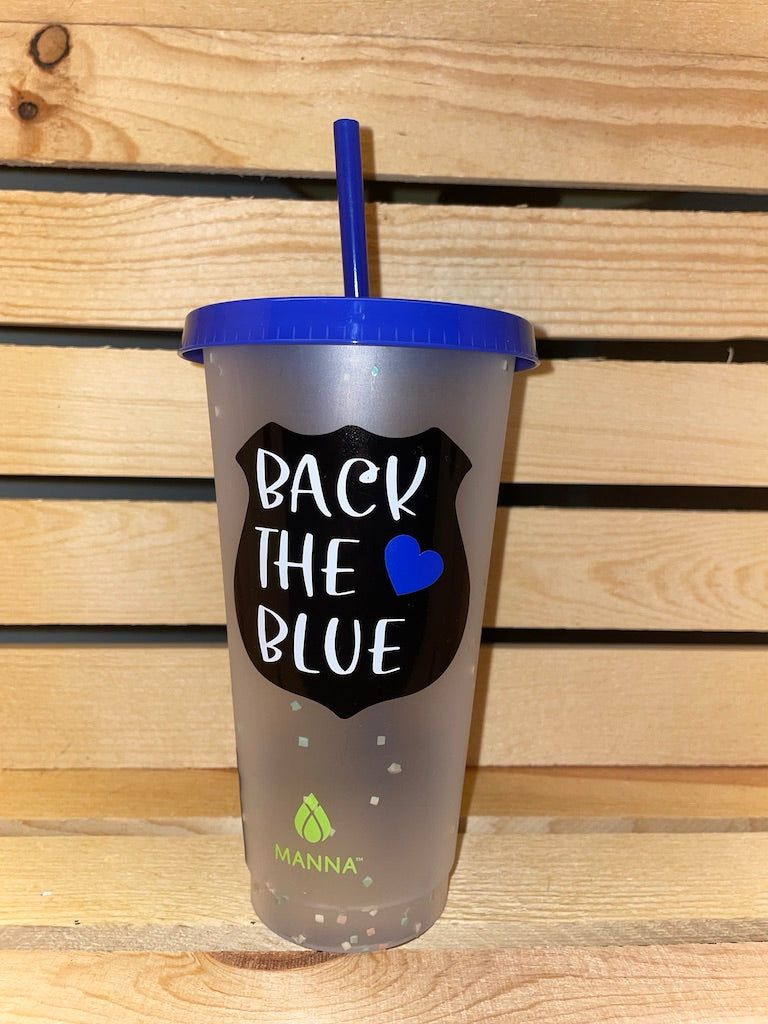 Back the Blue Cold Cup 24oz