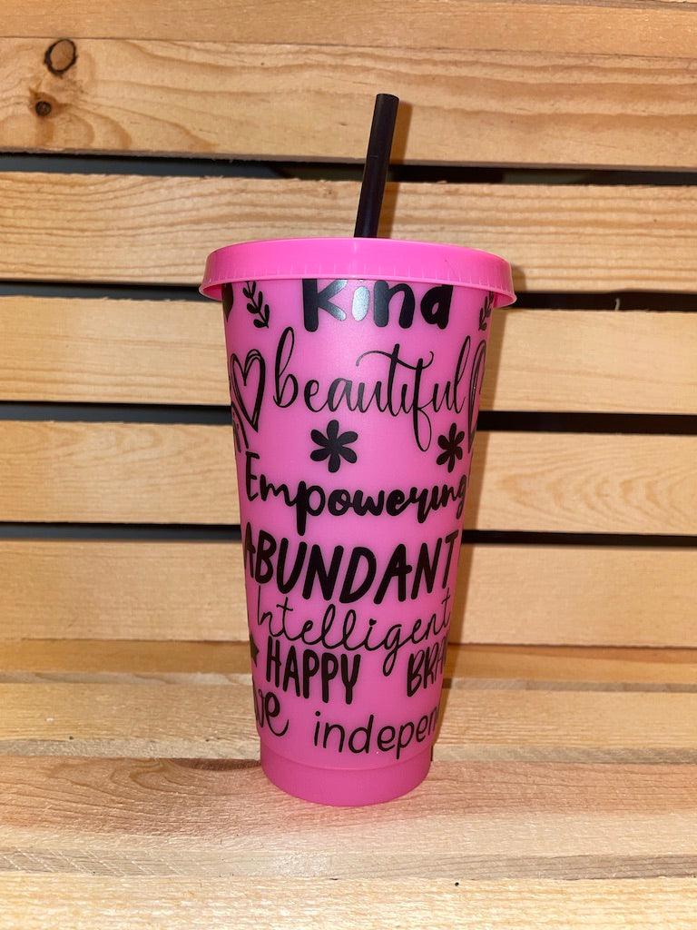 Inspirational Cold Cup 24oz