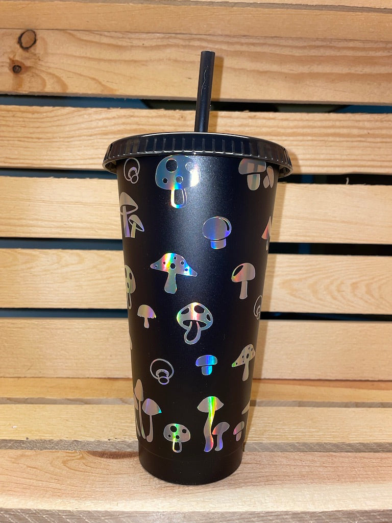 Psychedelic Mushrooms Cold Cup 24oz