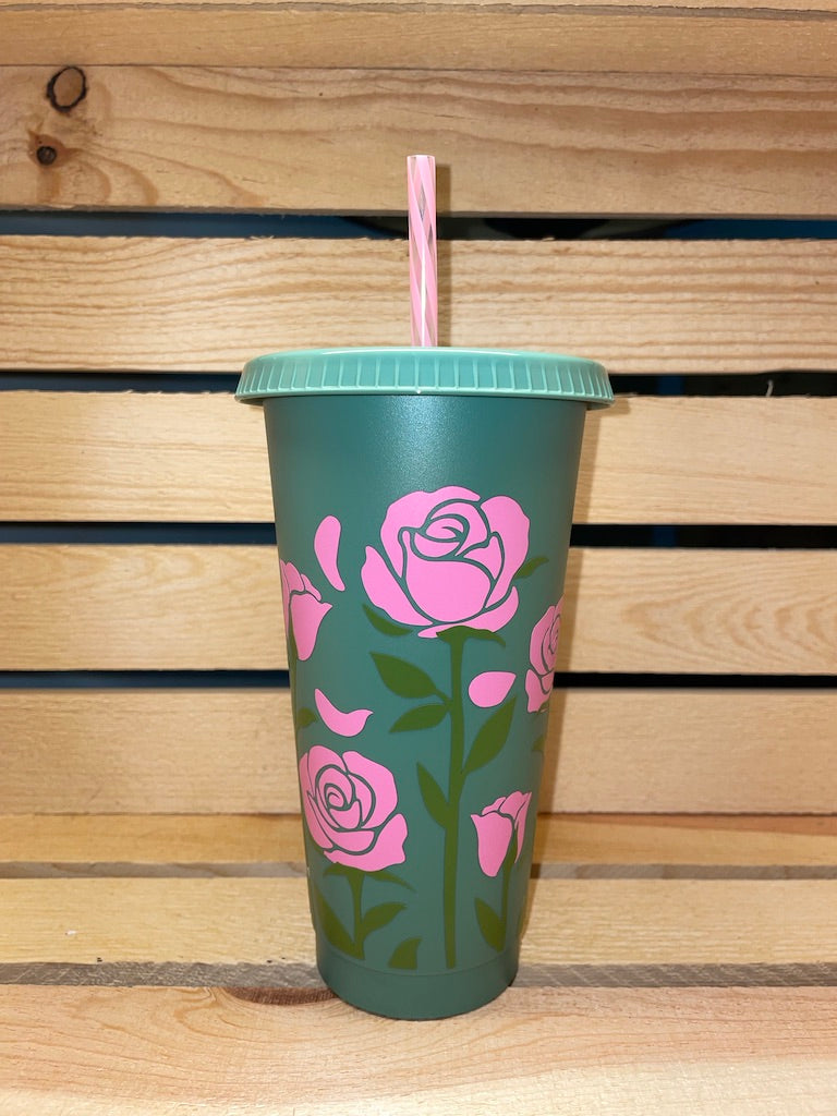 Roses Cold Cup 24oz