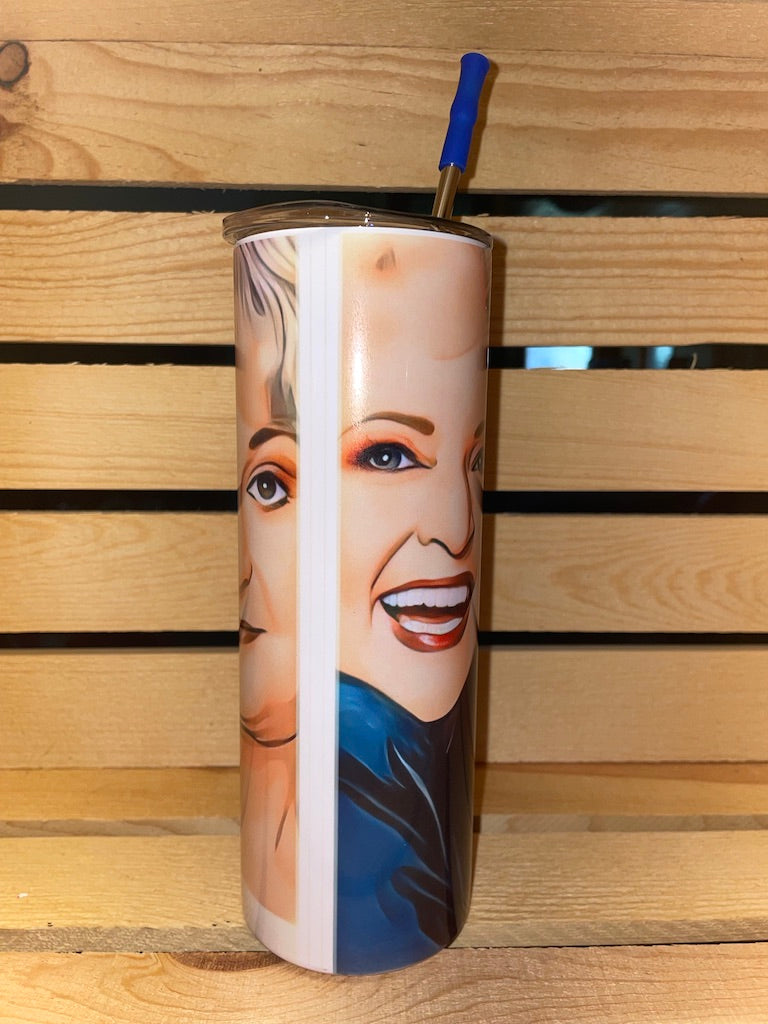 Golden Girls Stainless Steel Tumbler 20oz with Lid and Straw