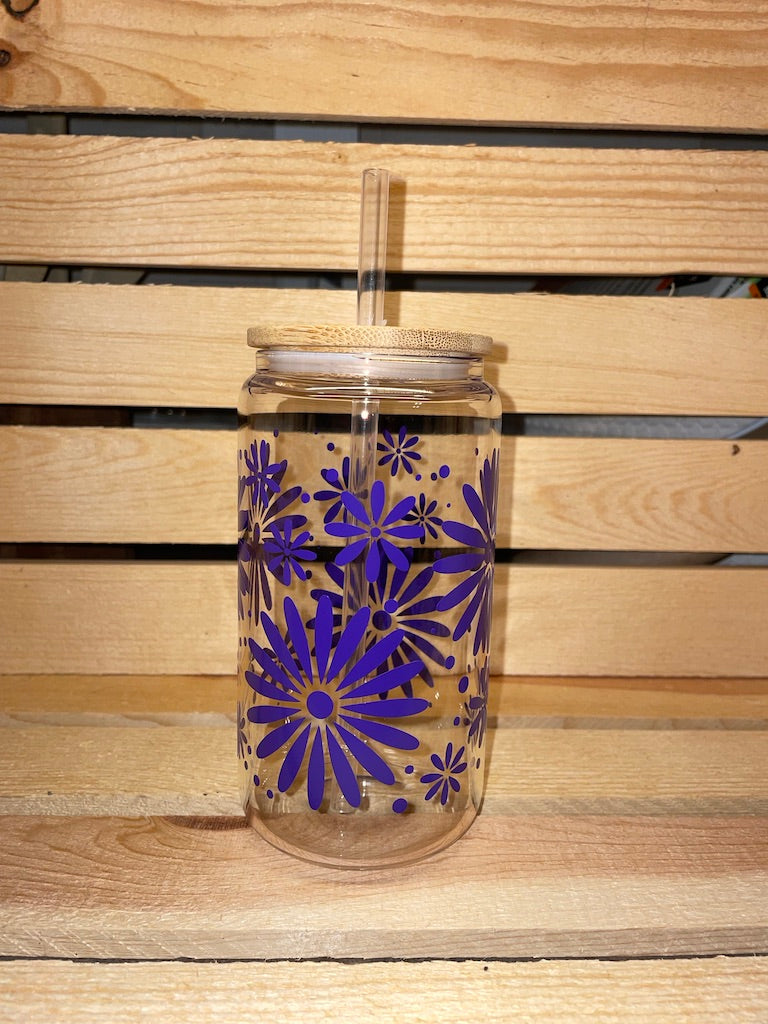 Purple Daisies Libbey Cup